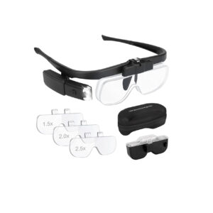 Multi-Lens Rechargeable Magnifier with LED Light